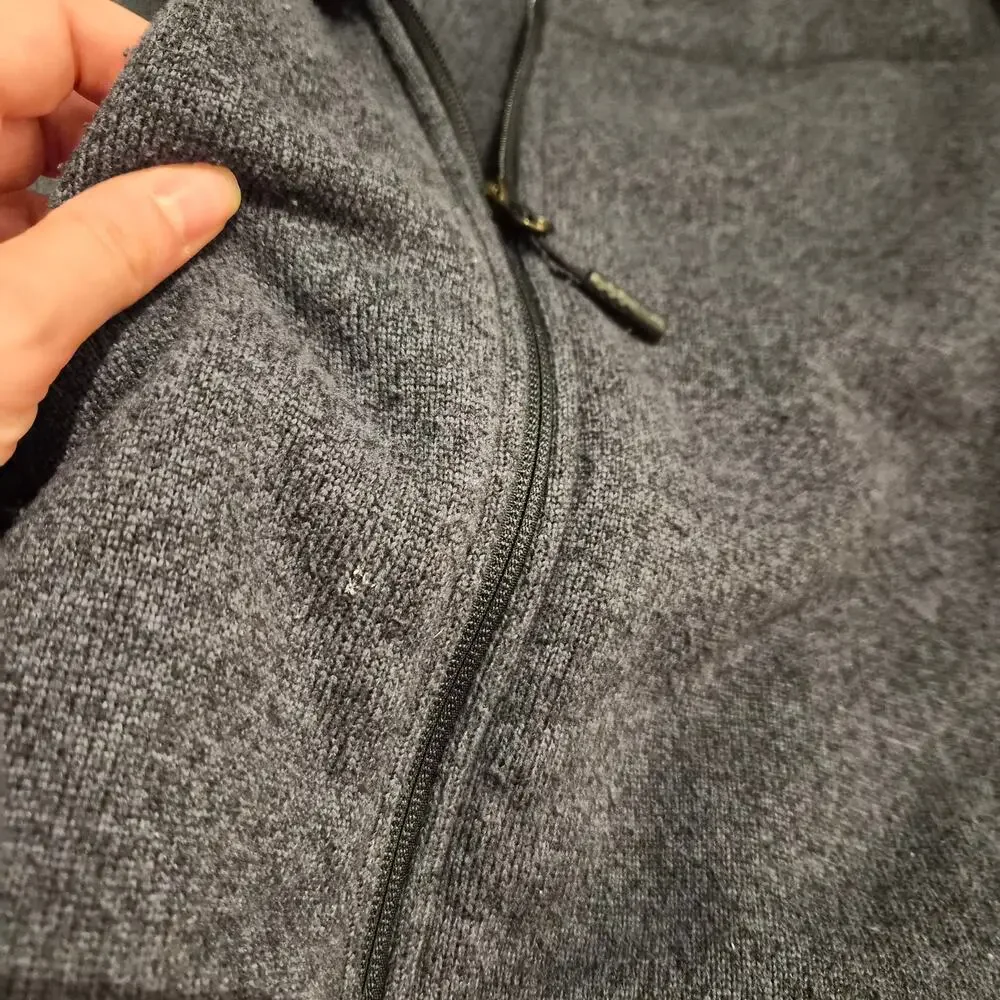 The North Face Large Gordon Lyons Full Zip Hooded Fleece Jacket Blue